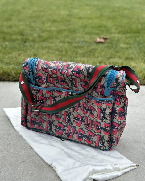 Přebalovací taška Gucci MUMBAG BABY barevná